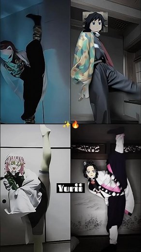 Them in this trend 🥶🔥#demonslayer#anime#edit#kny#giyu#shinobu#sabito#mitsuri#shorts#fyp#viral#fire