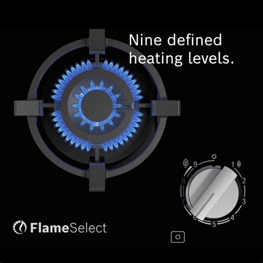 Control the flame. 🔥 Experience the power of control with Bosch Gas Hobs’ FlameSelect function! Even during load shedding, enjoy precision cooking with FlameSelect’s nine distinct flame levels, offering unparalleled flexibility and reliability. Don’t let anything dim your culinary passion! Visit our website for more info: https://bit.ly/4aoqKm0 #HomeAppliances #BoschQuality #BoschInnovation#BoschGasHobs #FlameSelectAdvantage | Bosch Home