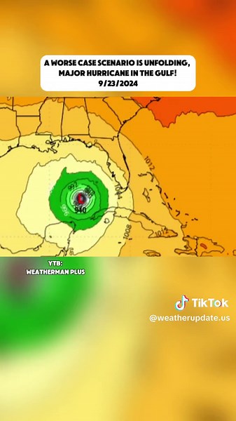 A Worse Case Scenario Is Unfolding, Major Hurricane In The Gulf! #weather