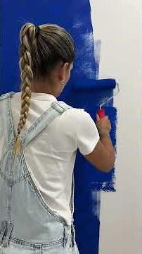 Como pintar listras na parede sem erros com o Azul Puro da Coral​