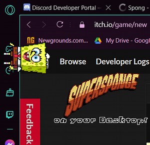 Supersponge on your Desktop! by Pizzy the Dizzy
