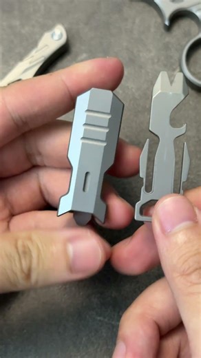 Doceaedc Portable multifunctional keychain tool, pry bar, bottle opener #edc #edcknife #edcgear