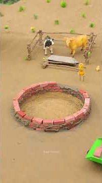 making mini water pond for my animals #buildingblocks #smallbricks