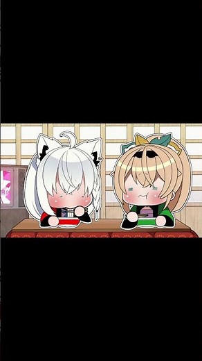 赤いフブキと緑のいろは CM風【#hololive #風真いろは #白上フブキ #赤いフブキと緑のいろは #ホロライブ手描き 】