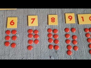 Montessori, Odd and Even numbers introduction using the Cards and Counters material