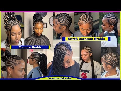 150+ Cornrow Braids Hairstyles For Black Women in 2026 |Stitch Braids & Ghana Weaving hairstyles