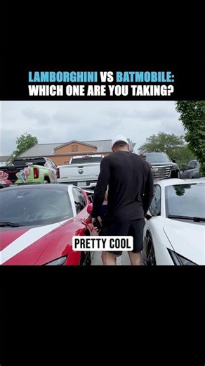 The Ultimate Showdown: Lamborghini Vs. Batmobile.