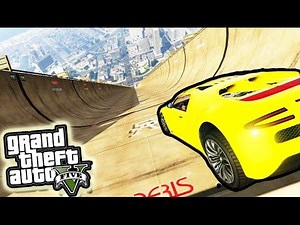GTA 5 Funny Moments - EPIC MEGA RAMP STUNTS! (GTA V PC Mods)