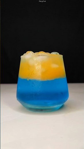 Blue Curacao + Mixed Fruit Juice = ? 🔥🍹