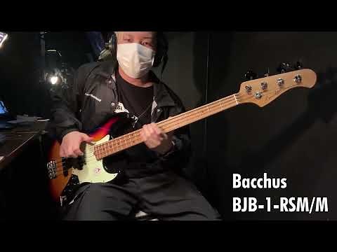 【オススメ】約３万円のコスパ最強ベース「Bacchus BJB-1-RSM/M」をサウンドチェック！【試奏動画】