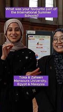 The International Summer School student experience