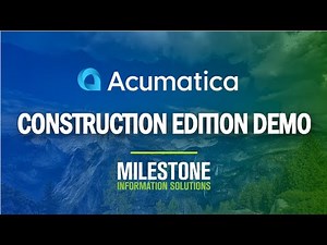 Acumatica Construction Edition Demo