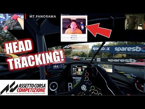 SIM RACING: ASSETTO CORSA COMPETIZIONE - HEAD TRACKING TEST at 6 circuits using AITRACK & OPENTRACK!