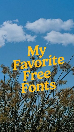 .*˚‧ paulina .*˚‧ on Instagram: "Some of my favorite free fonts! ⭐️ You can find all of these on Fontesk plus these in particular are all free for commercial use too 🤓 #fonts #typography #fontdesign #graphicdesign"