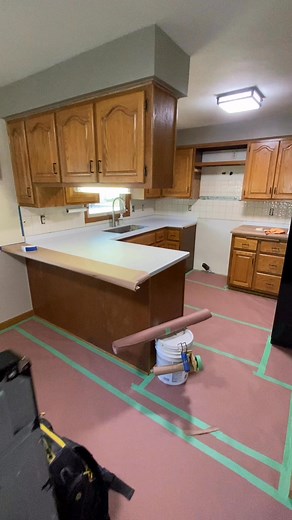 We started with outdated wood cabinets and an older layout. New cabinet color, fresh backsplash, upgraded countertops, and brand new appliances… now it feels like a completely new space. 🔥 Total transformation! Thinking about updating your kitchen? Reach out for a free estimate today! 📞 920-460-8534 | Bunz Painting LLC #wisconsinpainting #KitchenMakeover #paintedbacksplash #cabinetpainting #outwiththeoldinwiththenew #sherwinwilliams #newcountertops | Bunz Painting LLC