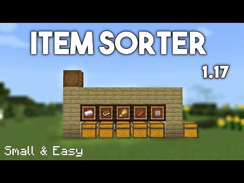 Simple Item Sorting System 1.18 Minecraft Bedrock/PE Tutorial | Easy & Expandable |