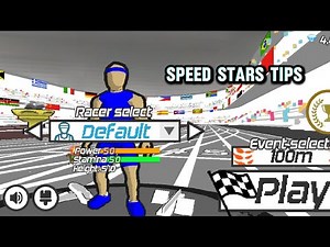 Tutorial how to run fast and correctly in speed stars