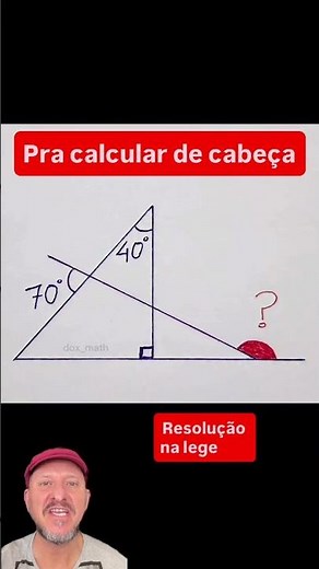 Calculate the angle of this triangle.