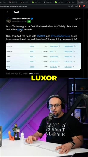 I just finished a 90-min Google Meet with my friend at Luxor. I put in every effort to convince them not to sell their ethereum:0x249130f5e2dd4cf278180c0df8273f3592ad1247 刚跟Luxor矿池的朋友开了 90 分钟的会。总之尽力说服Luxor不要卖出NAT。至于分发矿工是先确保不卖出以后的下一步。