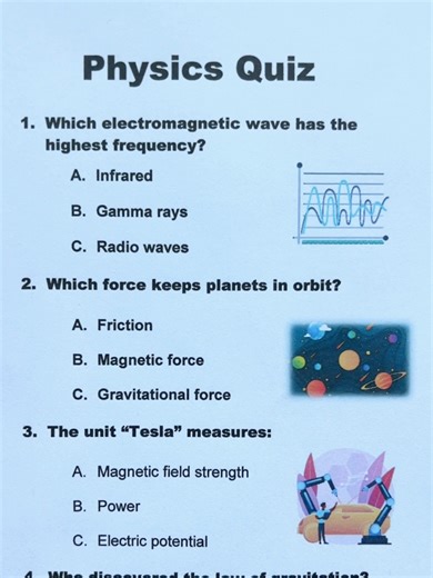 Test Your Physics Knowledge: Can You Score 6/6?