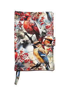 Songbirds Quilted Book Cover: Padded Paperback Protector With Bookmark, Roomy Fit Books up to 7.5" X 4.5" X 1.5 " - Etsy