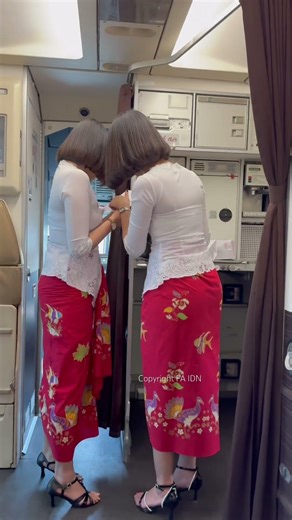 Pramugari Batik Air Preflight check