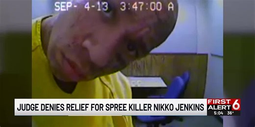 Judge denies relief for spree killer Nikko Jenkins