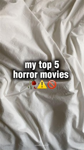 my top 5 horror movies 📚