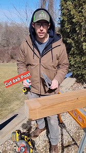 3.1M views · 13K reactions | Cut a 6x6 post #Construction #lumber #circularsaw | Go Build Stuff | Facebook