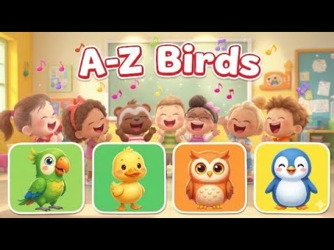 ABC Birds Flashcards | Learn Bird Names & Phonics with Real Sounds