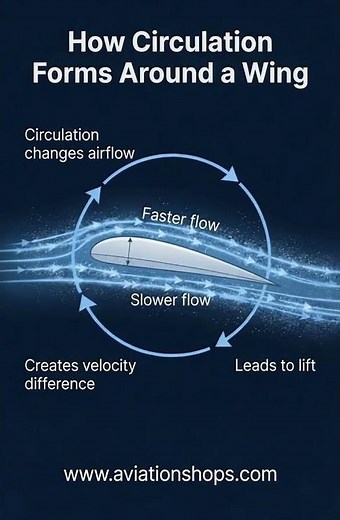 How Circulation Creates Lift on a Wing | Aerodynamics Explained
