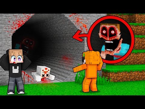WE FOUND A TERRIFYING TUNNEL IN MINECRAFT!!