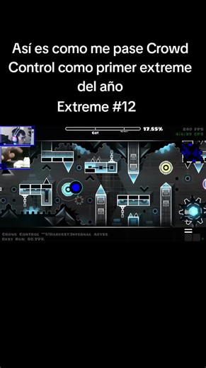 Extreme #12 Crowd Control 100% #geometrydash #extremedemon #gd