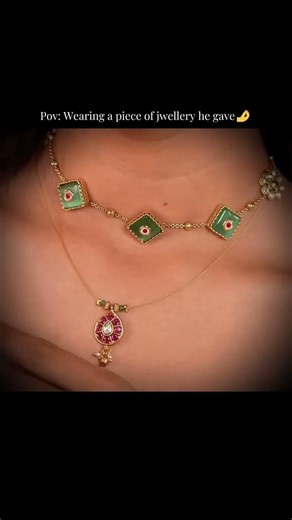 layered necklace | minimal traditional choker necklace | Stylika Fashion jewelry Store in Ahmedabad