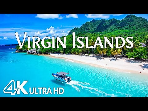 Virgin Islands 4K - Pristine Beaches, Breathtaking Aerial Views & Vibrant Culture | Relaxing Music