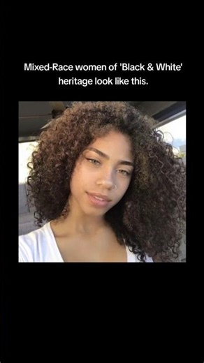 Mixed-Race women of 'Black & White' heritage look like this.