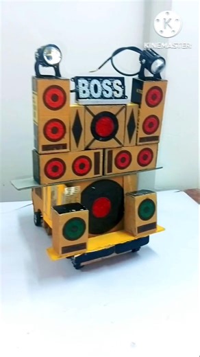Mini Dj Truck Loading At-New Home with Cardboard making Dj Box & Dj Lights | How to mini dj gaadi