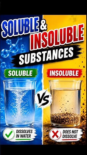 Soluble and Insoluble Substances | class 5|