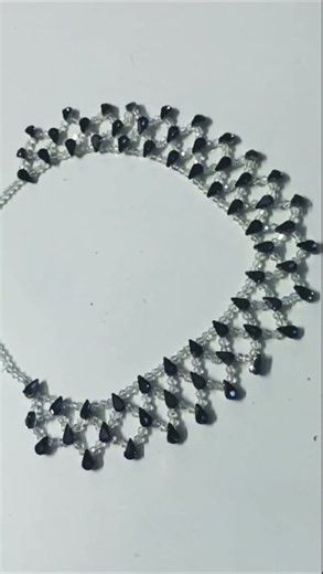 easy to make kundan crystal necklace set #diy #jewellery #blue