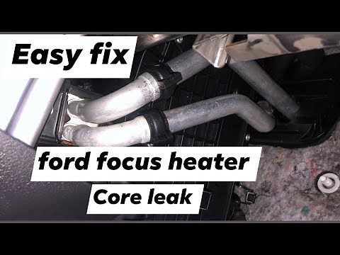 2012 Ford Focus Mk3 Heater Matrix Core coolant Leak in Foot Well easy fix !!