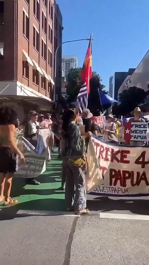 Long March for West Papua in Australia. #globalflagraising2025 #SelfDetermination #freeallindigenousnations #LetWestPapuaVote #FreeWestPapua #STOPtheGENOCIDE | Free West Papua Campaign