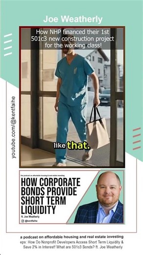 How NHP financed their 1st 501c3 new construction project for the working class!