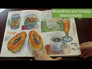 Watercolor Sketchbooks Review：Comparing Moleskine and Arteza. Which One is My Favorite?