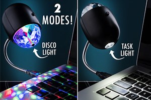 USB Disco Light: A rotating party light powered by USB.