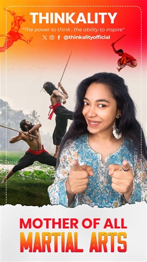 THINKALITY on Instagram: "Kalaripayattu: The 3,000-Year-Old Martial Art What are your thoughts on the world's oldest martial art? Kalaripayattu, a martial art form that originated in Kerala over 3,000 years ago. Often referred to as the "mother of all martial arts," it is a unique blend of traditional Indian fighting styles, combining agility, discipline, and spirituality. This ancient combat technique is said to have been created by Sage Parashurama, an incarnation of Vishnu, who introduced it 