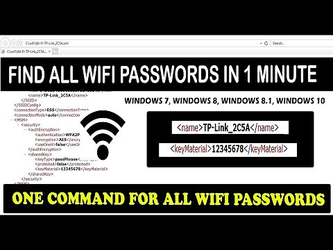 ONE COMMAND TO SHOW WIFI HISTORY. Show all previously saved wireless details in your windows 10 PC