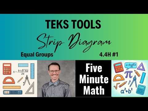 TEKS Tools Strip Diagram: Equal Groups (4.4H #1)