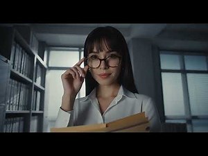 【AI Lookbook】秘書の残業と水玉ストッキング 👓 Secretary Outfit (4K)#秘書 #オフィスコーデ #水玉ストッキング #美脚