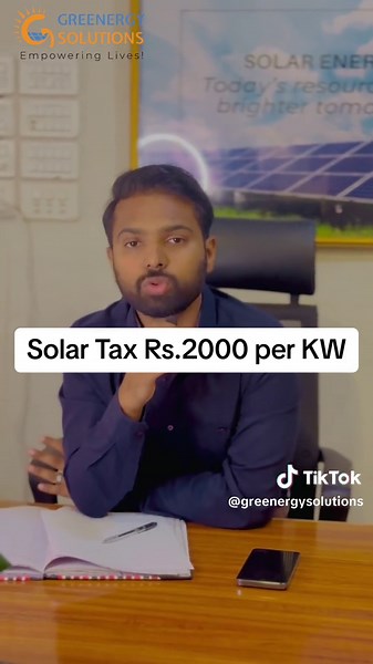 Solar Tax: Rs.2000 per KW | Government Updates | Greenergysolution