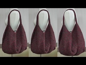 손뜨개 코바늘 망태기가방 뜨기 도안/숄더백 /그래니스퀘어 가방 /망태기가방- crochet square motif bag